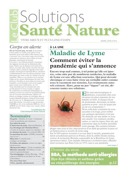 couvertureclubsolutionssantenature mars2019 byebyeallergies